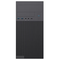 CiT Mentor Micro-ATX Office Case - Black Steel USB-C 80mm Fan
