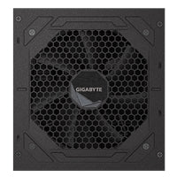 Black GIGABYTE UD1000GM PG5 1000W PSU with 120mm fan and fully modular design, 80 PLUS Gold, ATX 3.1 compatible
