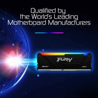 Kingston FURY Beast 64GB DDR4 RGB Memory Kit 3600MT/s CL18 Black