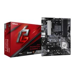 ASRock B550 Phantom Gaming 4 ATX Motherboard - AMD AM4, PCIe 4.0, Dual M.2