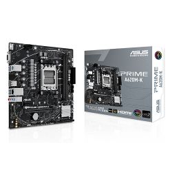 Asus PRIME A620M-K Micro ATX motherboard with AMD A620, dual DDR5 slots, HDMI and VGA ports, PCIe 4.0 support