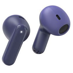 Blue Hama Freedom Light II Bluetooth True Wireless Earbuds with microphone and touch control, including charging case