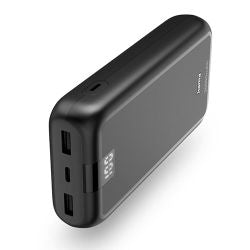 Hama Performance 20 20000mAh Power Bank - USB-C & 2x USB-A - Grey