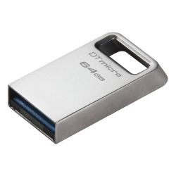 Kingston 64GB DataTraveler Micro USB 3.2 Drive - Metal, 200MB/s