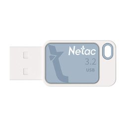 Netac 64GB USB 3.2 Flash Drive - Sky Blue Compact Key Ring
