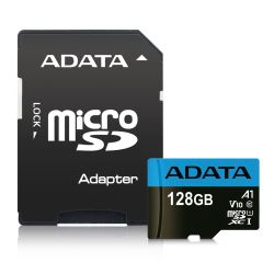 ADATA 128GB Premier MicroSDXC Card A1 UHS-I 85MB/s with SD adapter for fast storage