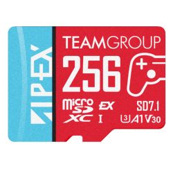 Team 256GB Apex SD7.1 MicroSD Express 800MB/s PCIe Gen3 Switch 2