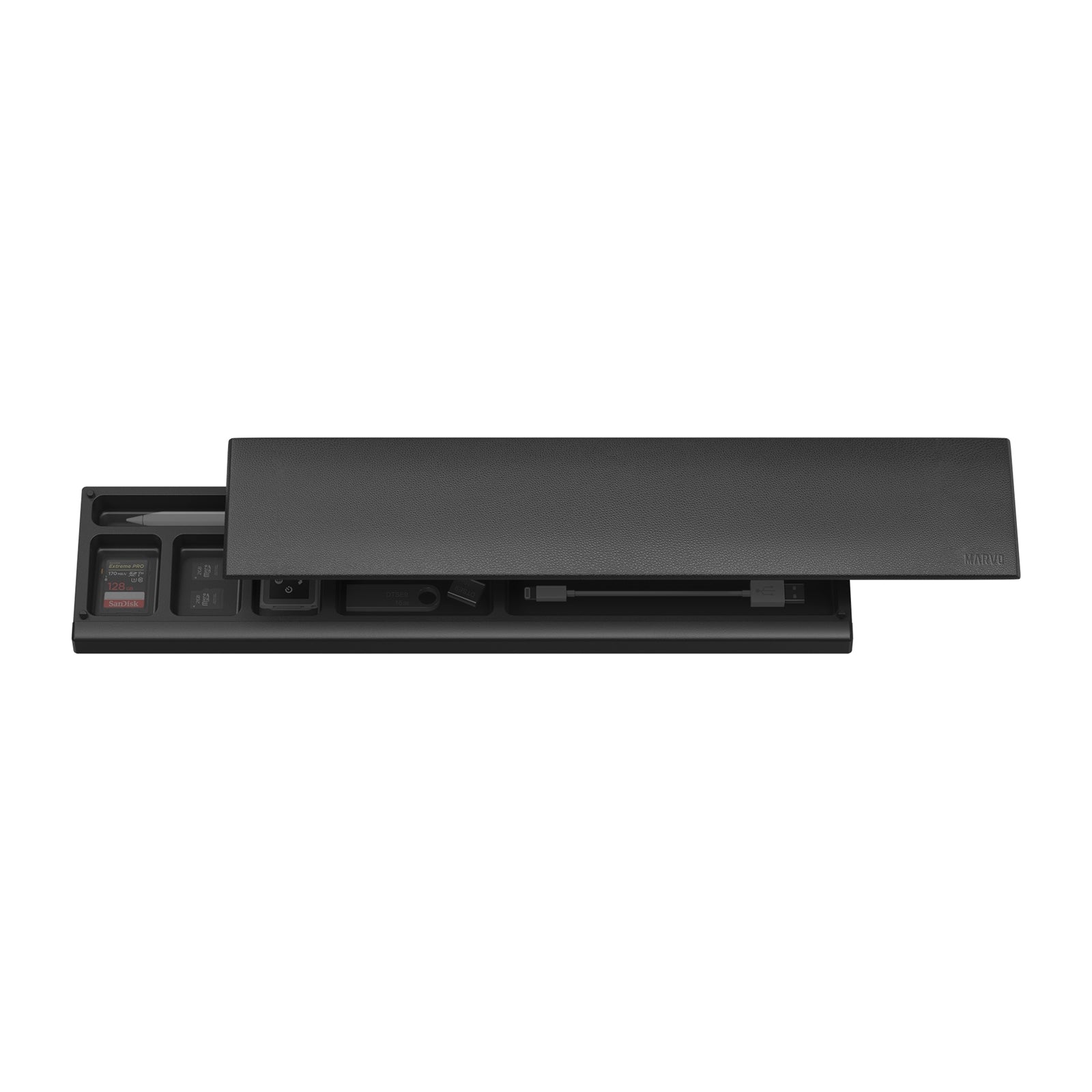 Marvo K002 Crest 60 Ergonomic Padded Keyboard Wrist Rest - Black