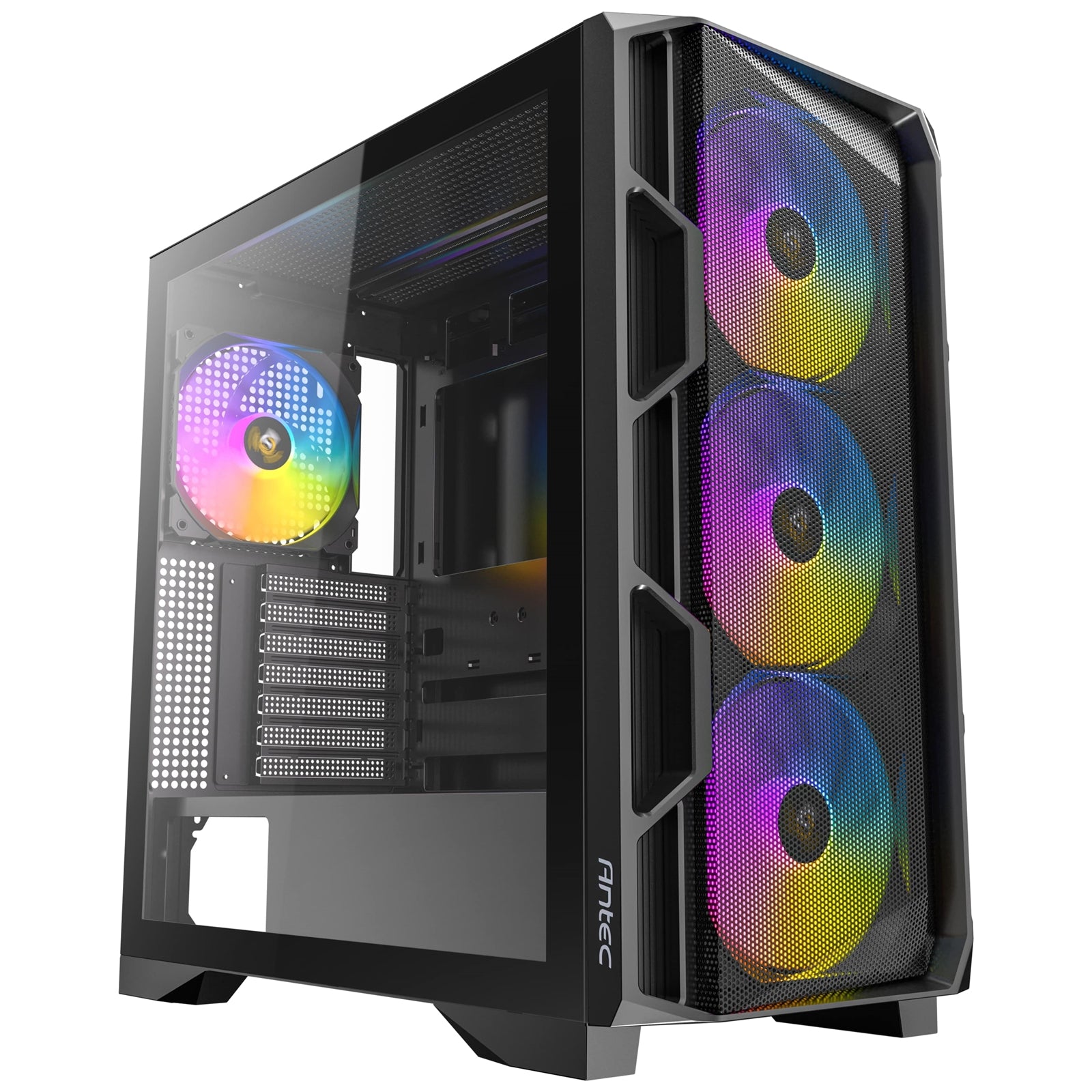 Antec AX1000 ARGB Mid-Tower Case - Steel Mesh, 4x140mm PWM Fans