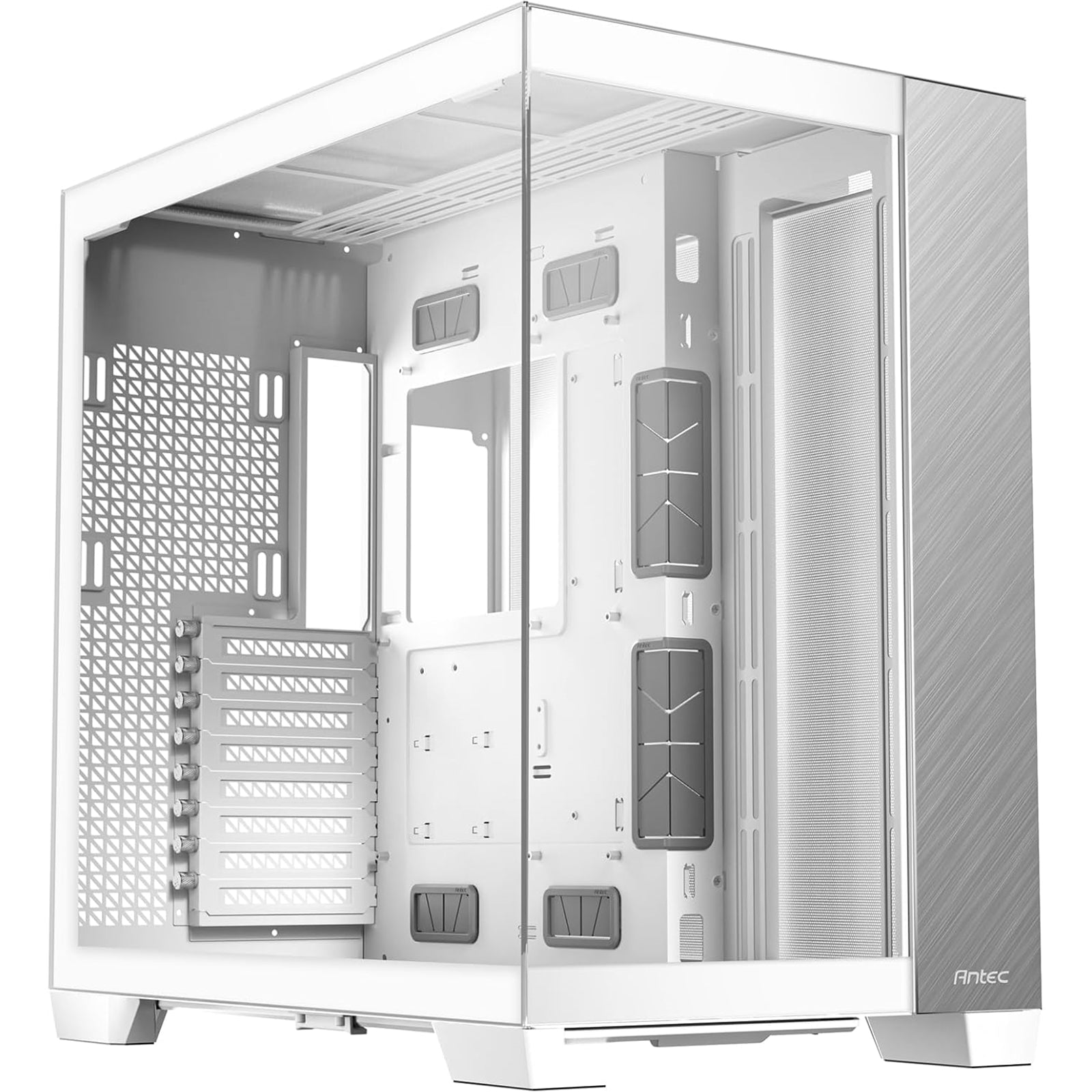 Antec C8 Aluminum White Full Tower Case - Dual Chamber Glass Panel