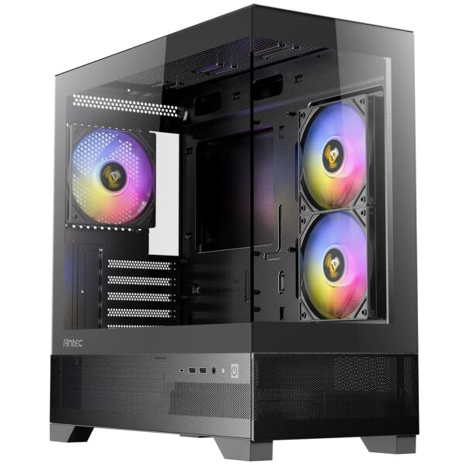 ANTEC CX500M Micro Tower Gaming Case - Black ARGB, Tempered Glass, USB-C