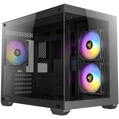 Antec CX600M ARGB Mini-Tower Case - 270° Tempered Glass, Micro-ATX