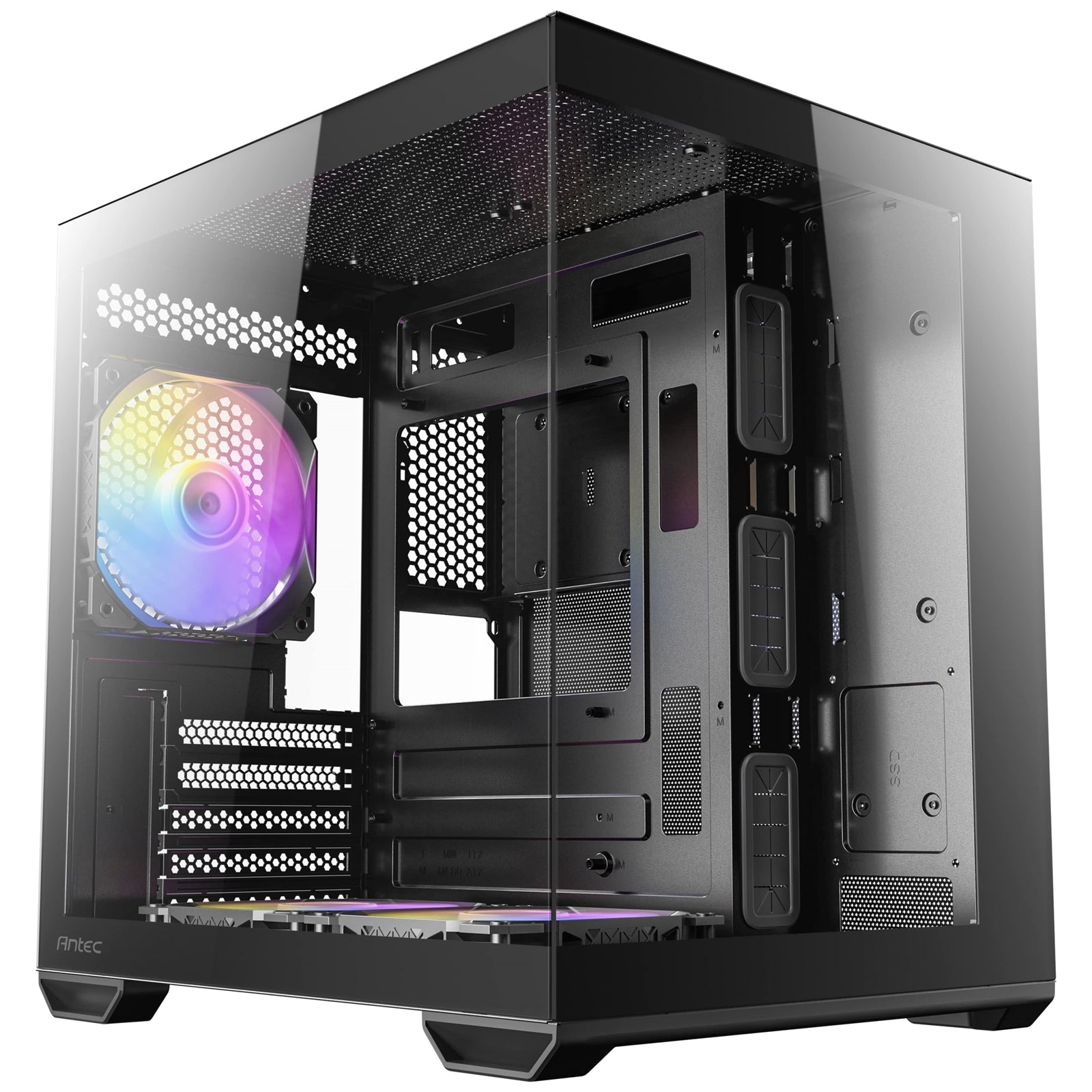 Antec CX60M ARGB Mini Tower Case - Tempered Glass Micro ATX Black