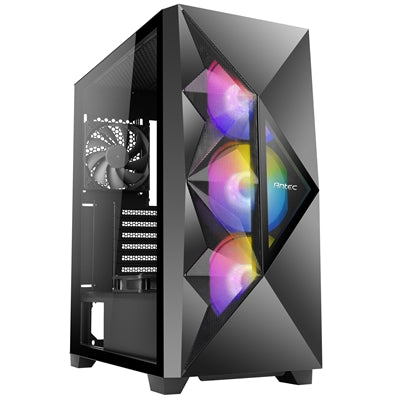 ANTEC DF800 FLUX Gaming Case - Black Mid Tower ATX with ARGB Fans