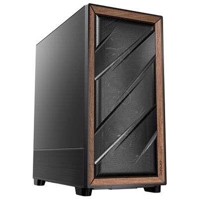 Antec Flux SE Mid Tower Case - Walnut Wood, 5 PWM Fans, USB-C