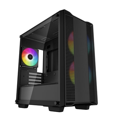 DeepCool CC360 ARGB Micro-ATX Case - Tempered Glass, 3x ARGB Fans