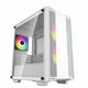DeepCool CC360 ARGB White Micro-ATX Case - Tempered Glass, 3x ARGB Fans