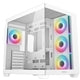 DeepCool CG530 White ATX Case - Dual Tempered Glass, 4 ARGB Fans