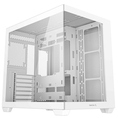 DeepCool CG530 White Dual-Chamber ATX Case - Tempered Glass