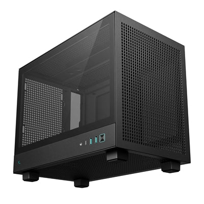 DeepCool CH160 Mini-ITX Case High-Airflow Mesh Tempered Glass USB-C