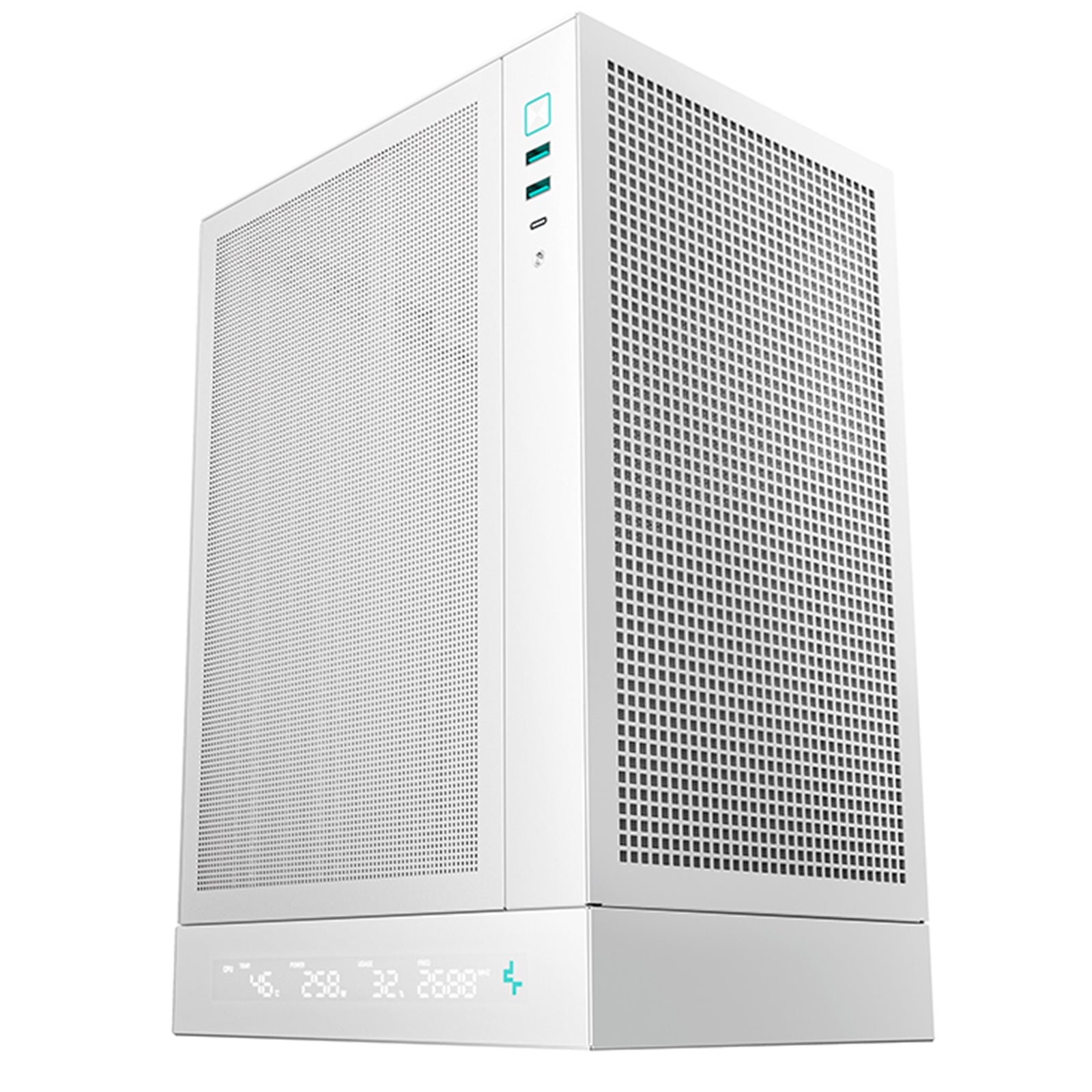 Deepcool CH170 Digital Mini-ITX Case White - Mesh Airflow SFF Tower