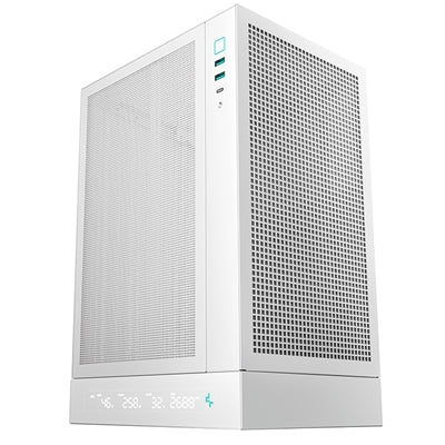 Deepcool CH170 Digital Mini-ITX Case White - Mesh Airflow SFF Tower