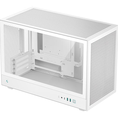 DeepCool CH260 White Micro-ATX Case - Tempered Glass, USB-C, 360mm