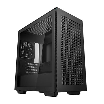 DeepCool CH370 Micro ATX Case - Black Tempered Glass 360mm Support