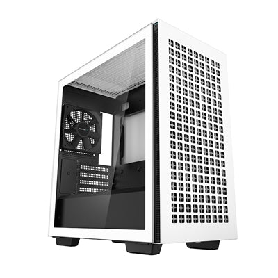 DeepCool CH370 White Micro ATX Case - Magnetic Glass, 360mm Radiator
