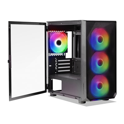Tecware Forge M Omni Micro-ATX Case - Lockable Tempered Glass