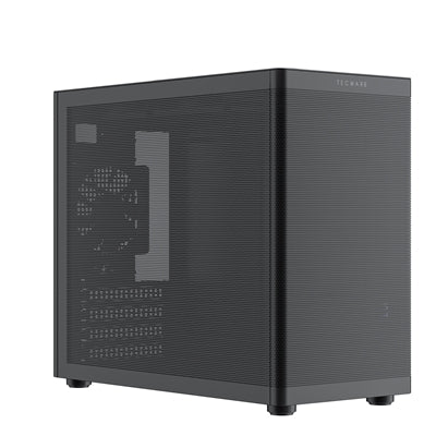 TecWare Fusion 3 Mesh mATX Case - Compact Steel SFF Chassis Black