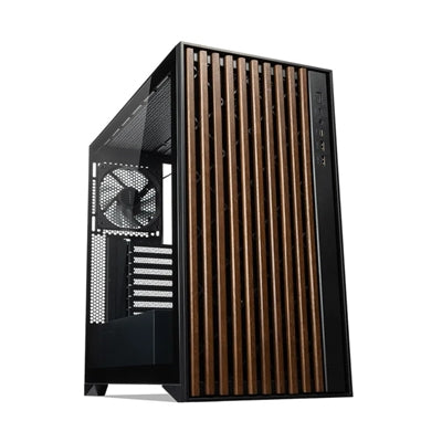 TecWare Timber ATX Mid Tower Case - Wood Panel, Mesh, 4x120mm Fans