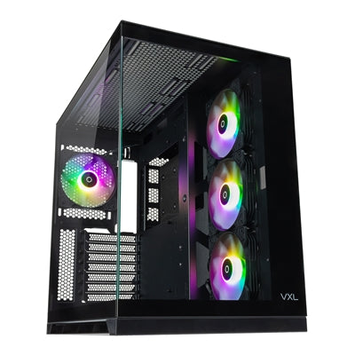 Tecware VXL EVO ARGB Dual-Chamber Mid-Tower Case - Tempered Glass