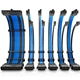 Antec 16AWG PSU Extension Cable Kit 6-Pack Black/Blue 300mm