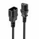 Lindy 2m IEC C13 to C14 Power Extension Cable - VDE Approved Black