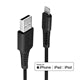 Lindy MFi Certified Lightning Cable 0.5m USB-A Black