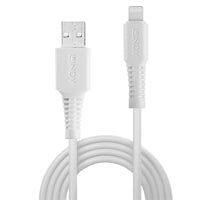 Lindy 2m MFi Certified Lightning to USB-A Cable White 480Mbps