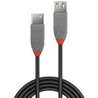 Lindy 2m USB 2.0 Extension Cable - Double Shielded Type A M/F