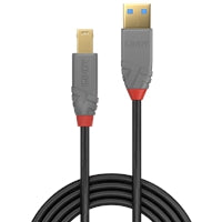 Lindy 2m USB 3.2 Type A to B Cable - Triple Shielded, 5Gbps