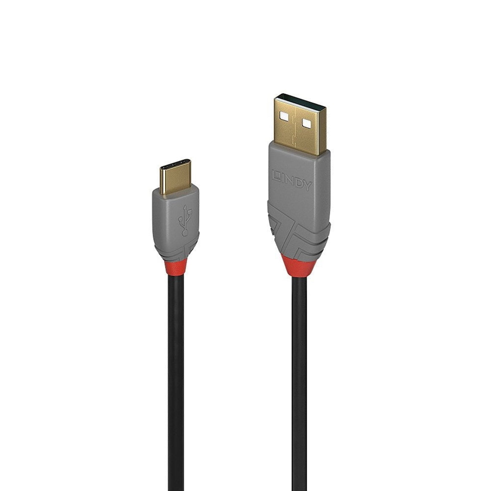 Lindy Anthra USB-A to USB-C Cable 1m - Gold Plated Professional