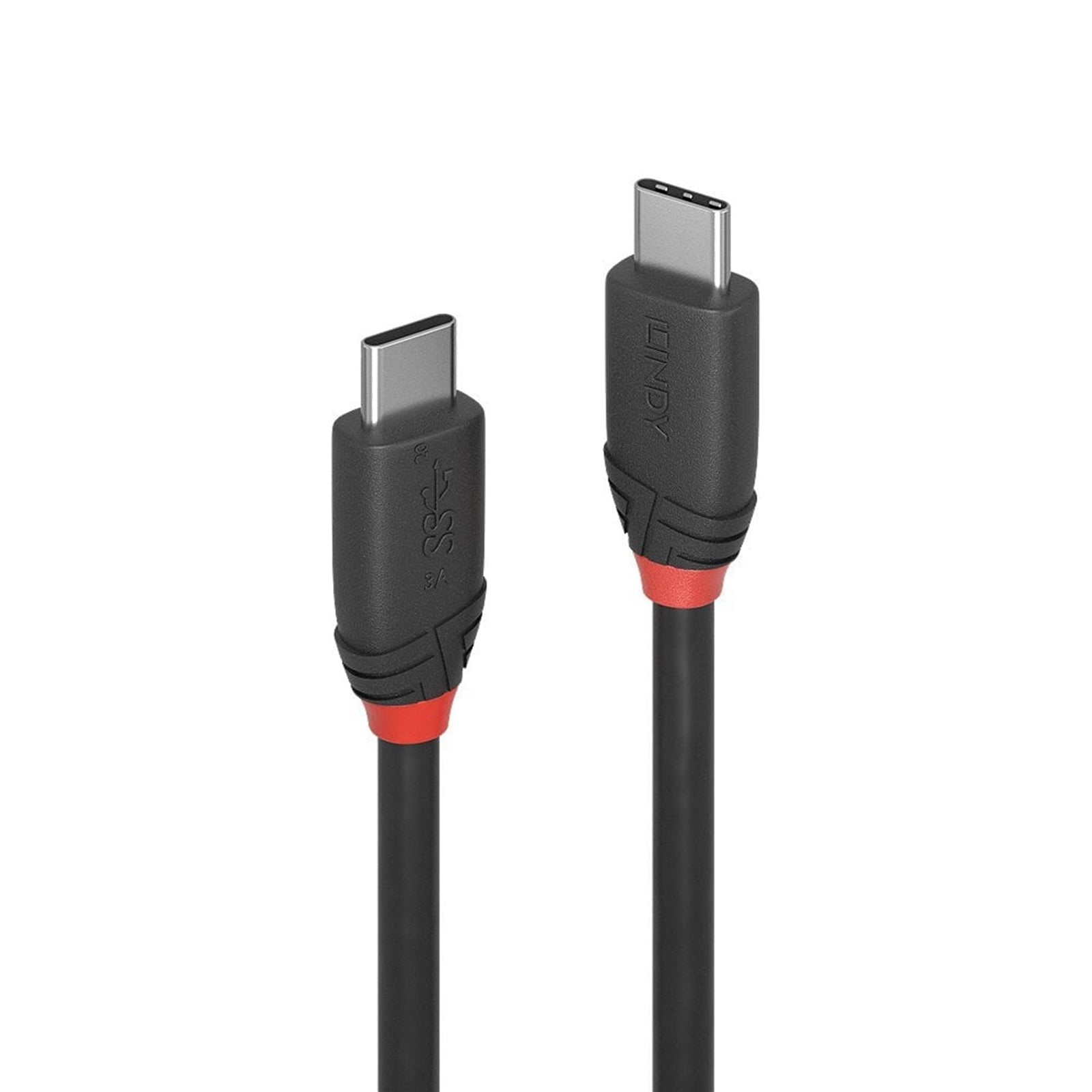 LINDY USB-C 3.2 Cable 20Gbps 1m Black - Gen 2x2 Type-C Male