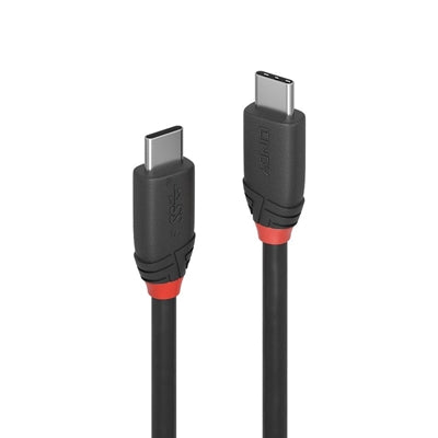 LINDY USB-C 3.2 Cable 20Gbps 1m Black - Gen 2x2 Type-C Male
