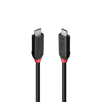 Lindy Black Line USB4 Cable 2m 240W Triple Shielded USB-C to USB-C
