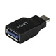 LINDY USB-C to USB-A Adapter - 10Gbps USB 3.2 Gen 2 - Black