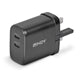 Lindy 65W Dual USB-C GaN Wall Charger - UK Plug, Black, PD 3.0