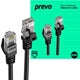 Prevo CAT6 Ethernet Cable 10m Black - OFC Copper RJ45 Gigabit