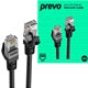 Prevo CAT6 Ethernet Cable 1m Black - OFC Copper RJ45 Network Cable