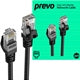 Prevo CAT6 Ethernet Cable 2m Black - OFC 26AWG RJ45 Patch Lead