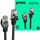 Prevo CAT6 Ethernet Cable 5m - OFC Copper RJ45 Network Cable Black
