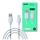 Prevo MFI Lightning Cable 2m White - 2.4A Fast Charging USB-A